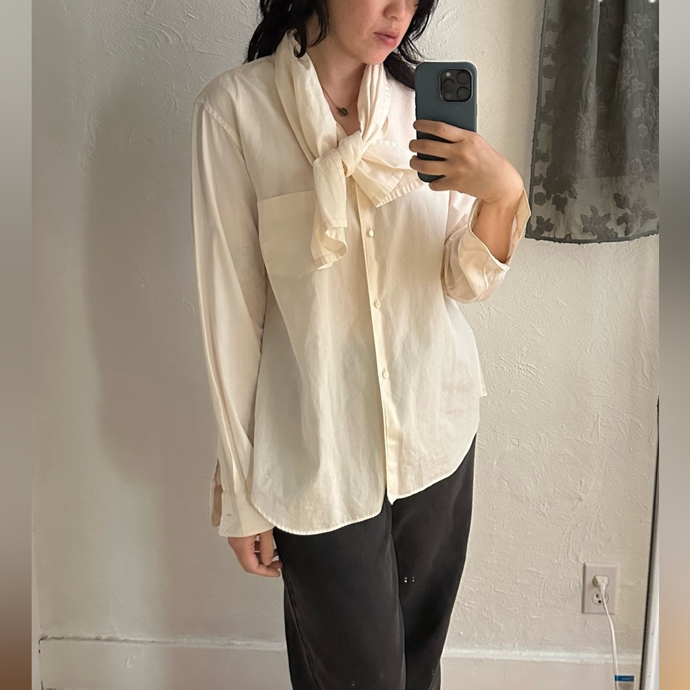 Jil Sander ascot blouse
